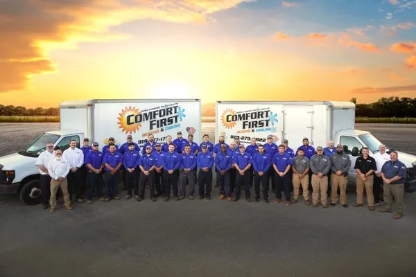Comfort First Heating and Cooling Logo