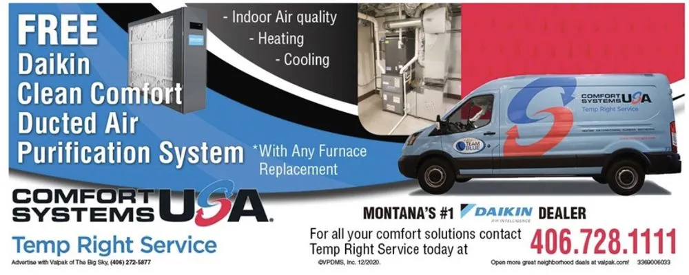 Slide of Comfort Systems USA Temp Right Service