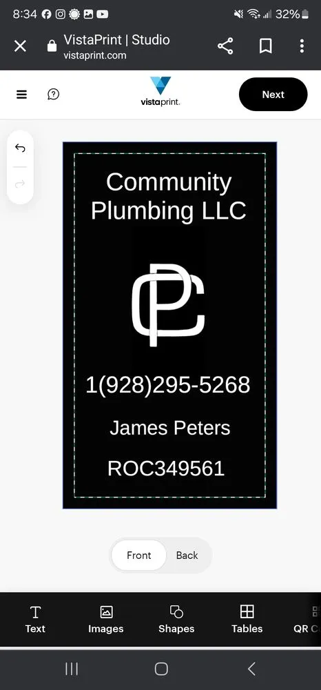 Slide of Community Plumbing