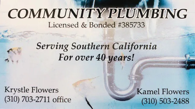 Slide of Community Plumbing