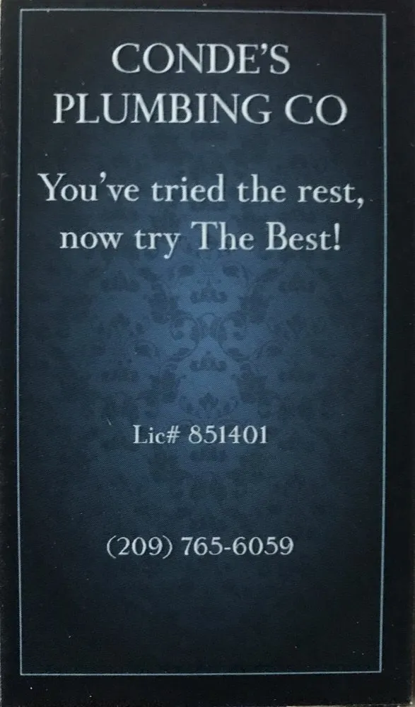 Slide of Conde’s Plumbing