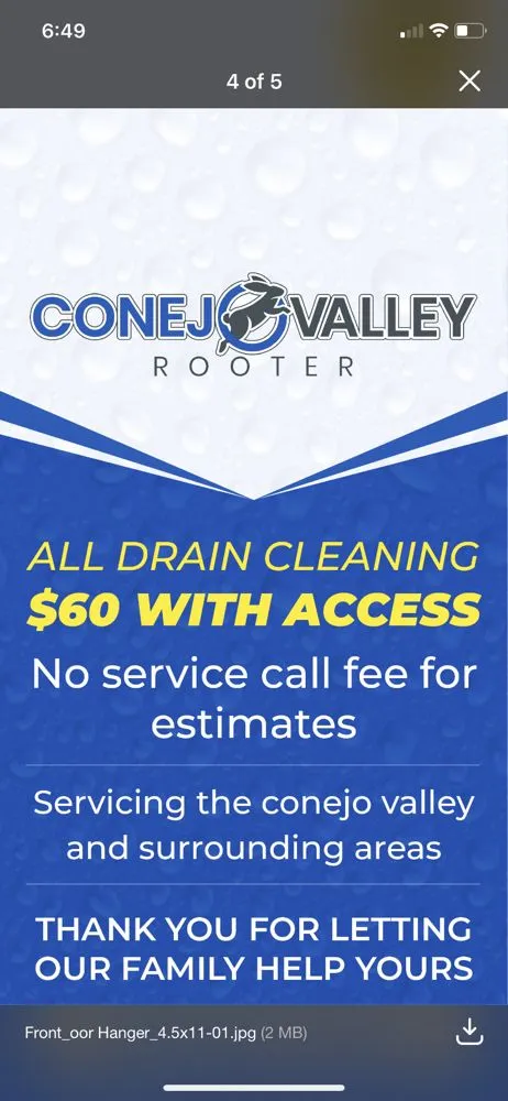 Slide of Conejo Valley Rooter