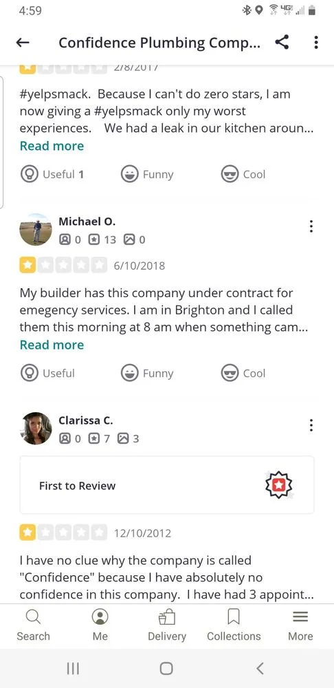 Slide of Confidence Plumbing Company