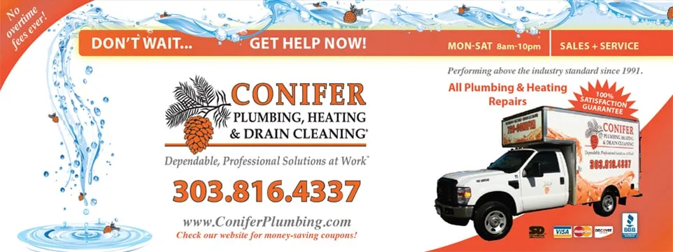 Affordable pipe repair in Morrison, CO by Conifer Plumbing Heating & Drain Cleaning