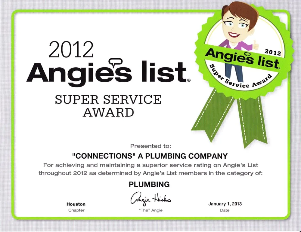 Slide of Connections a Plumbing Company