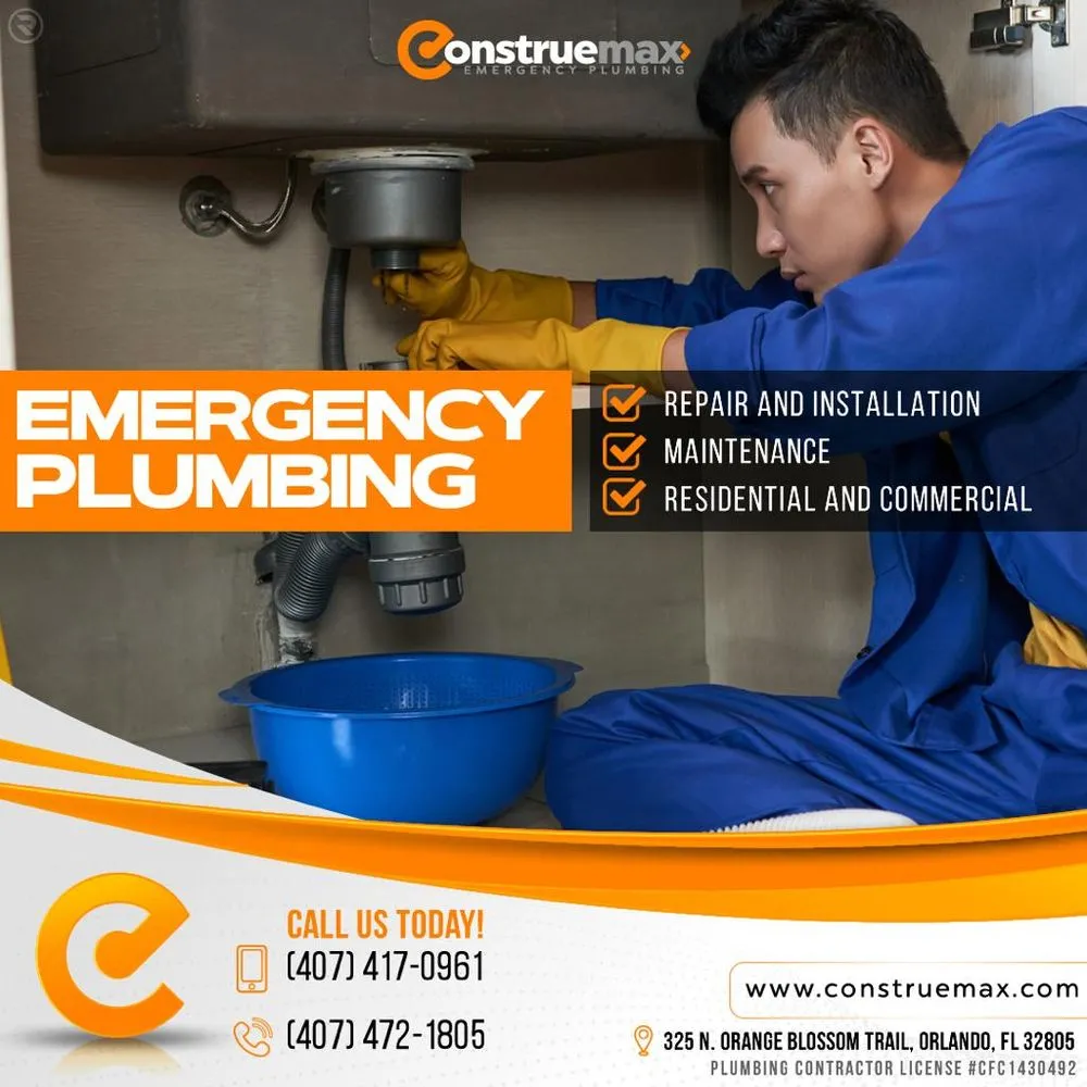 Slide of Construemax Plumbing
