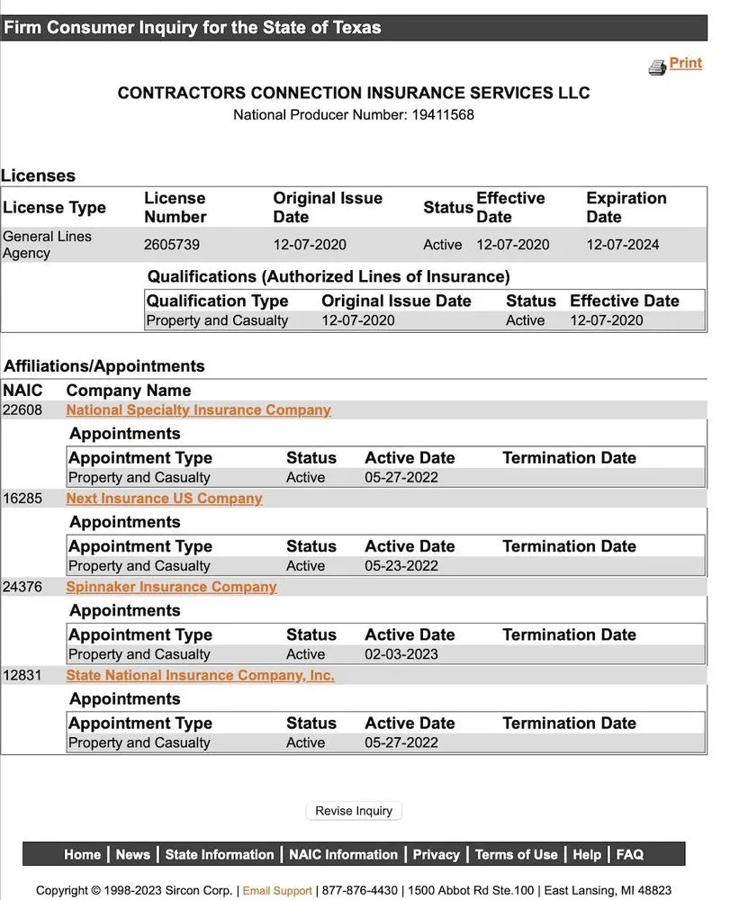 Slide of Contractors Connection Insurance Services