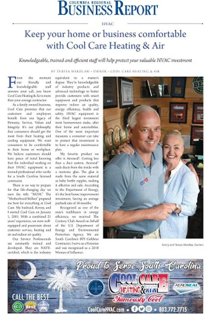 Slide of Cool Care Heating, Air, Plumbing & Refrigeration