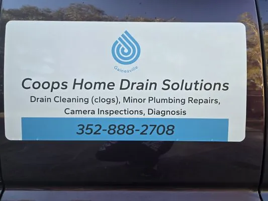 Coops Home Drain Solutions Logo