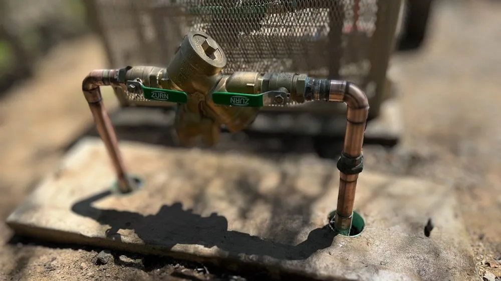 Slide of Copper & Iron Plumbing