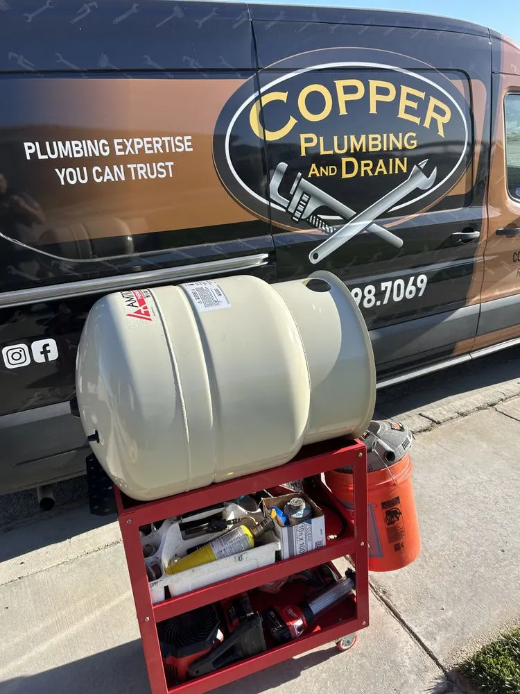 Slide of Copper Plumbing and Drain