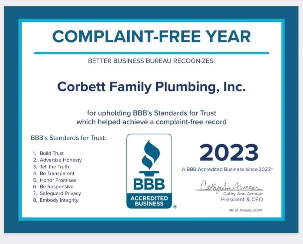 Slide of Corbett Family Plumbing