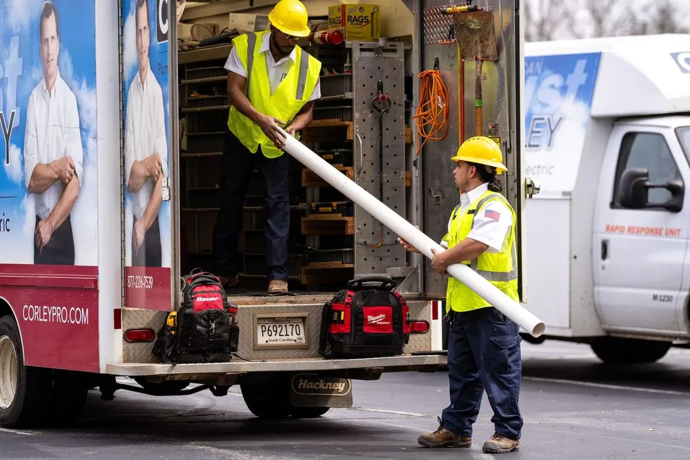 Quality pipe repair for homes in Greenville, SC by Corley Plumbing Air Electric