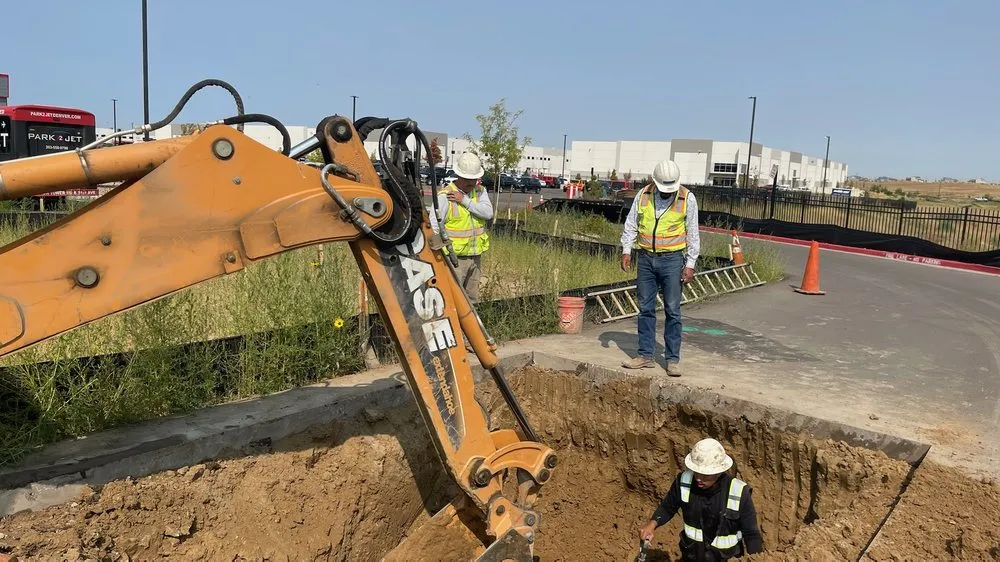 Slide of Coronado Excavation of Sewer and Water Repair