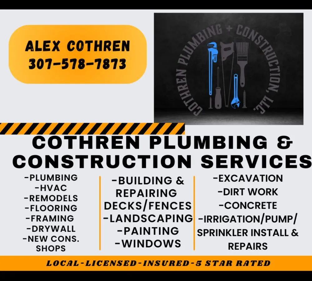 Professional plumbing repair in Lovell, WY by Cothren Plumbing & Construction