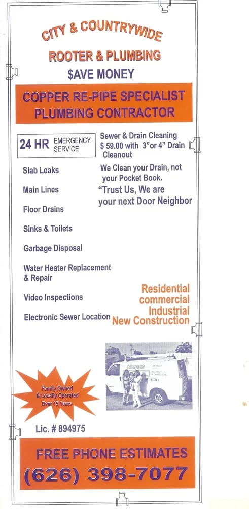 Slide of Countrywide Plumbing