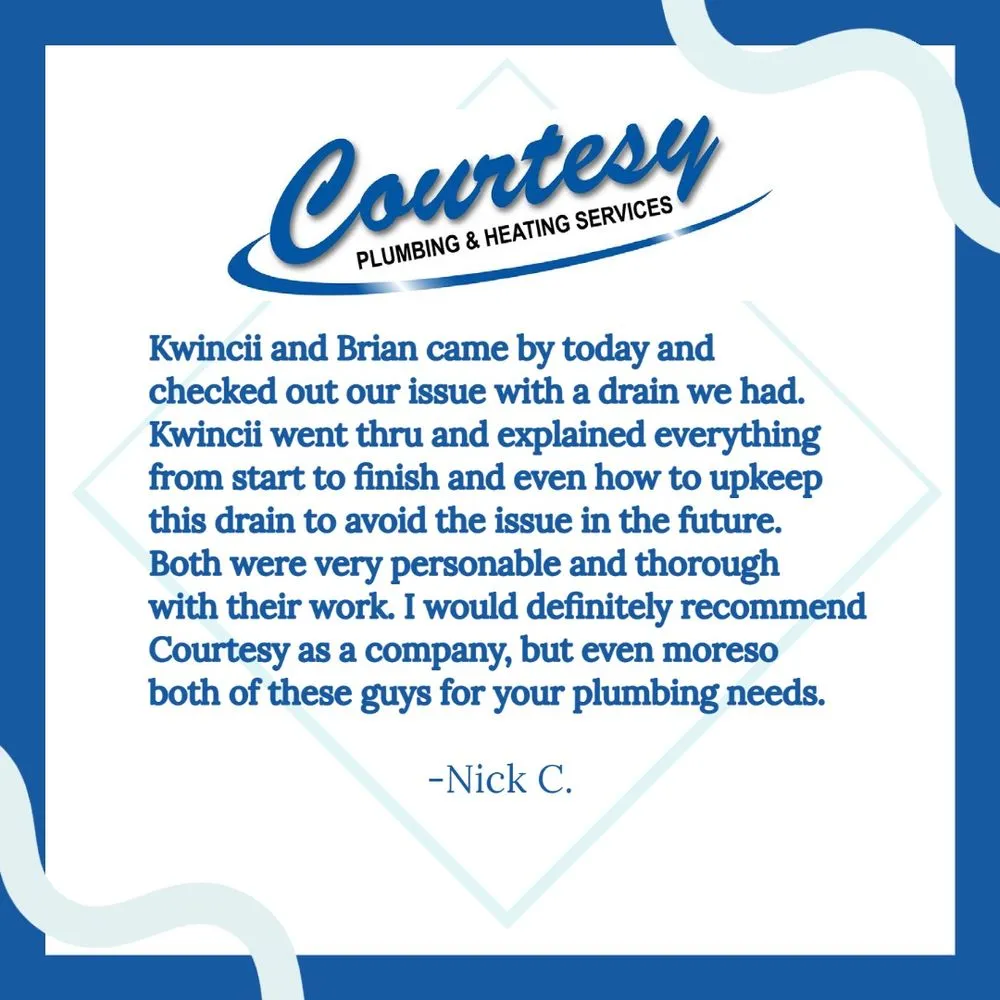 Slide of Courtesy Plumbing & Heating