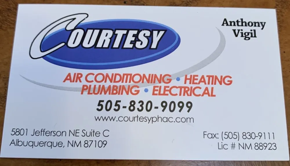 Slide of Courtesy Plumbing Heating & Air Conditioning