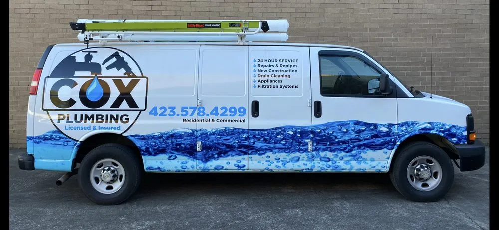 Slide of Cox Plumbing