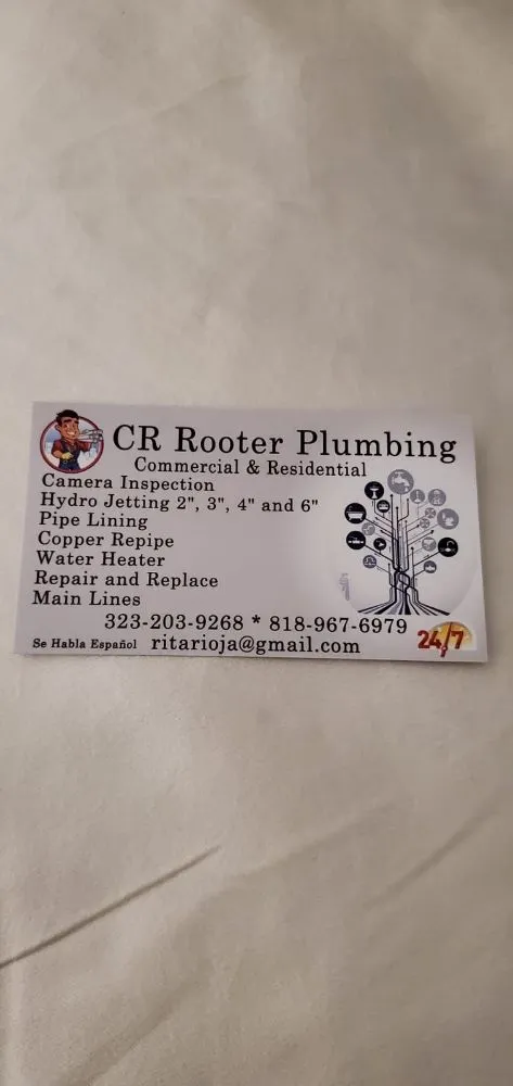 Slide of CR Rooter Plumbing