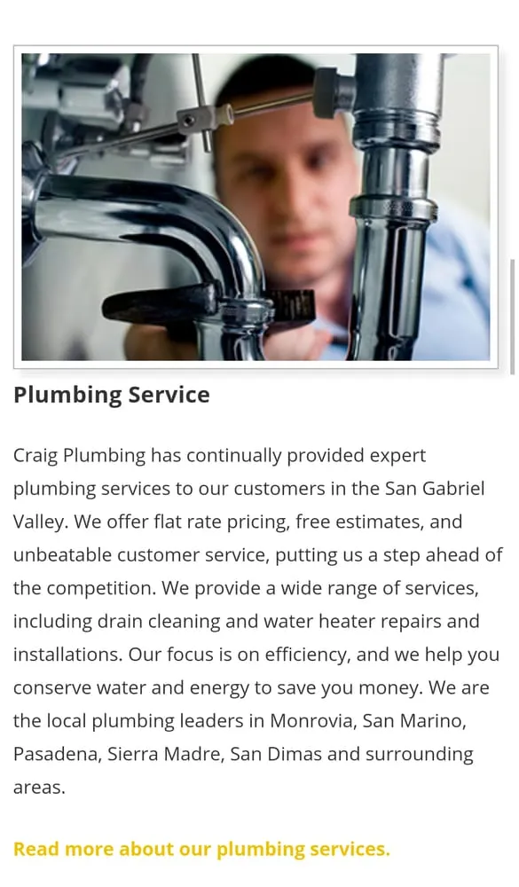 Slide of Craig Plumbing Heating & Air Conditioning, Inc