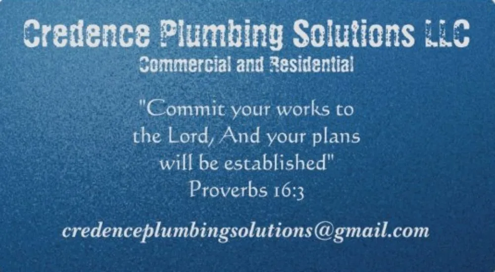 Slide of Credence Plumbing Solutions