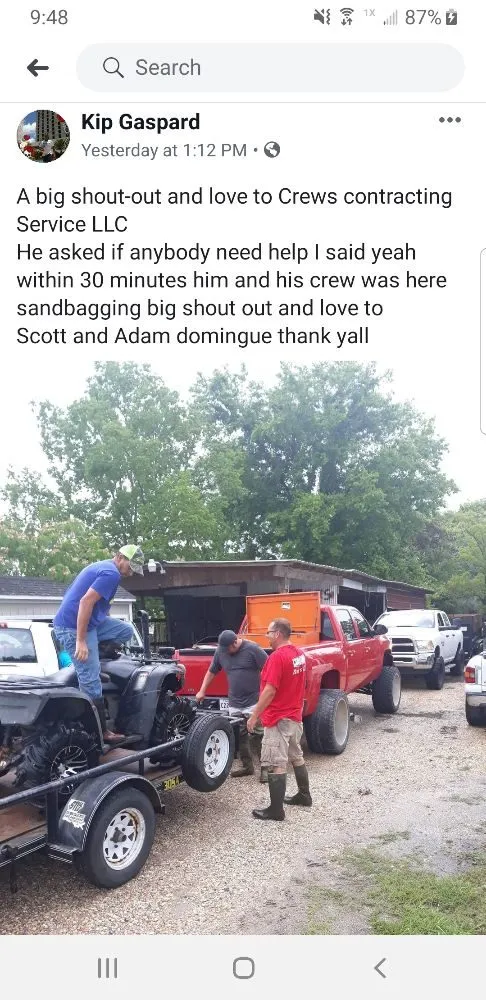 Quality pipe repair in Belle Rose, LA by Crews Contracting Services