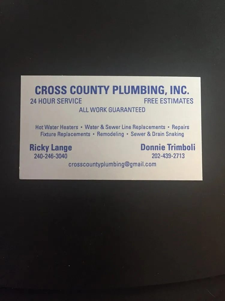 Slide of Cross County Plumbing