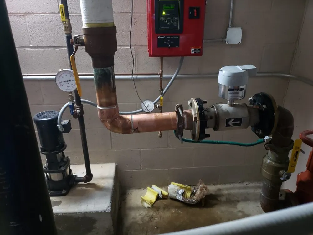 Slide of Cross Joint Plumbing and Heating