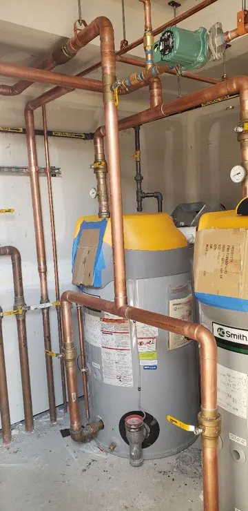 Slide of Cross Joint Plumbing and Heating