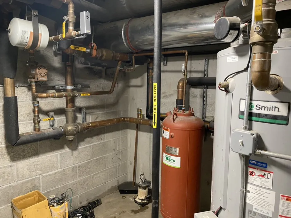 Slide of Cross Joint Plumbing and Heating