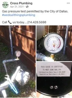 Slide of Cross Plumbing