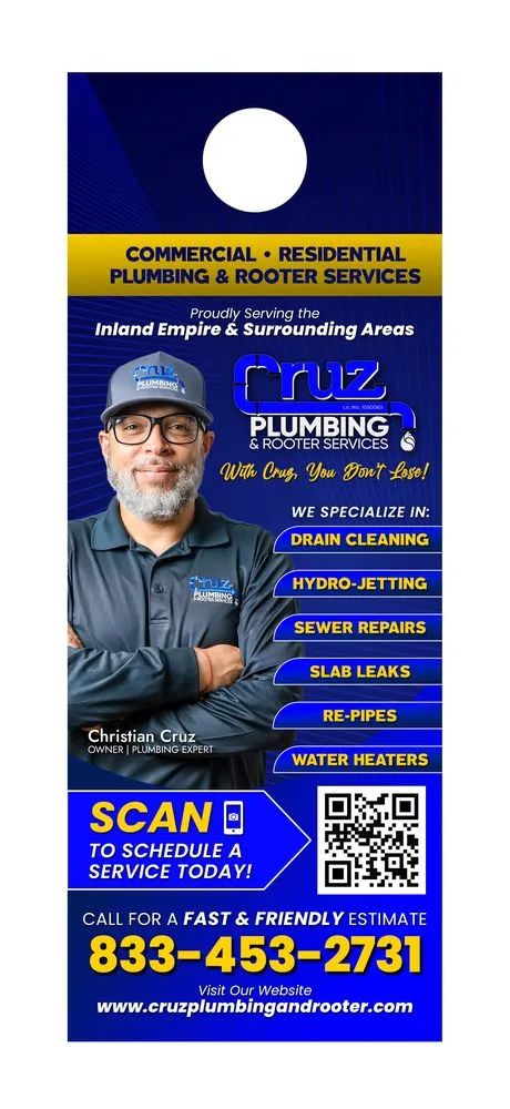 Professional water heater service experts serving Upland, CA - Cruz Plumbing & Rooter Services