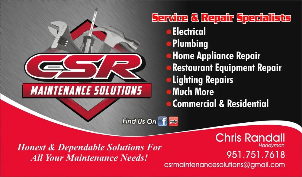 Slide of CSR Maintenance Solutions