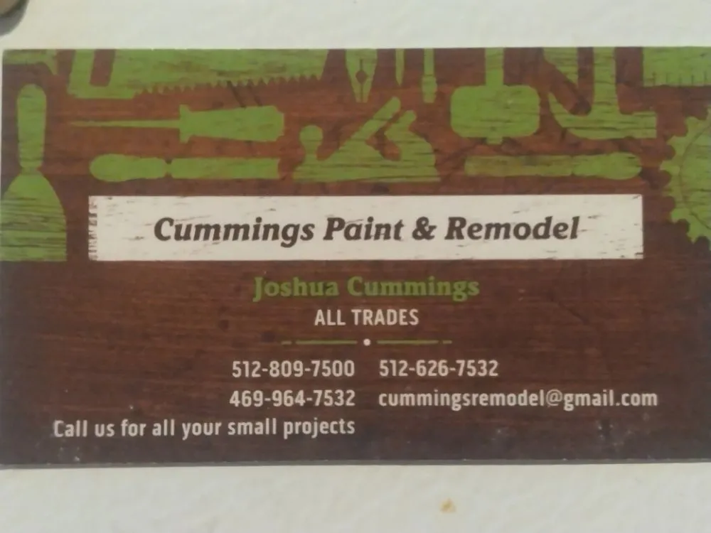 Slide of Cummings Paint & Remodel