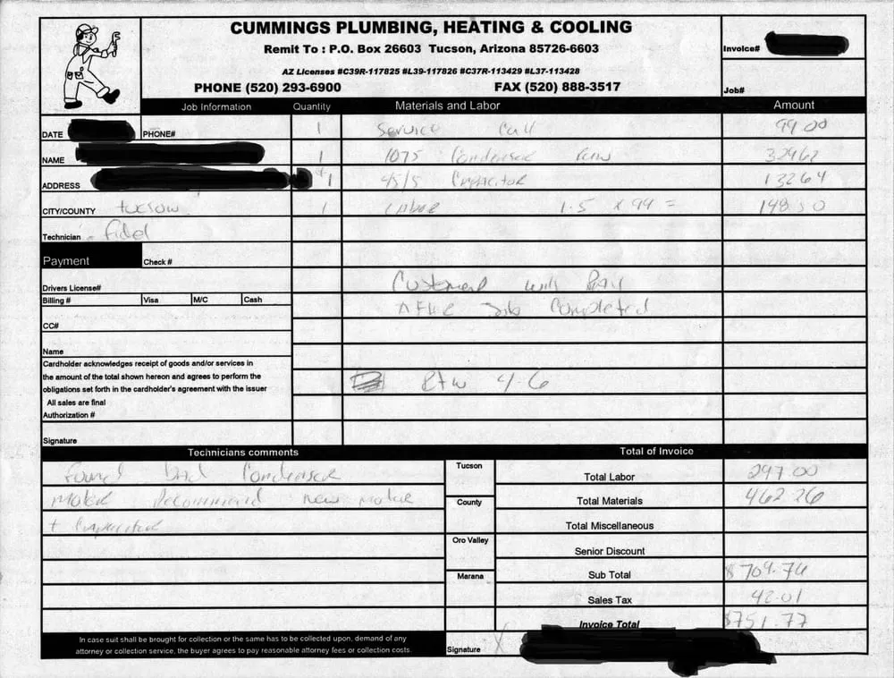 Slide of Cummings Plumbing Heating and Cooling