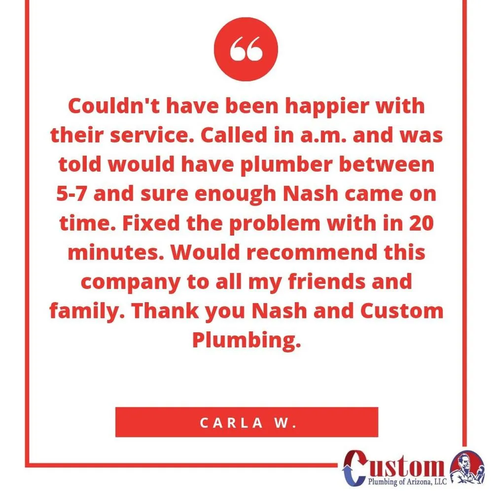 Trusted plumbing repair for homes in Phoenix, AZ by Custom Plumbing of Arizona