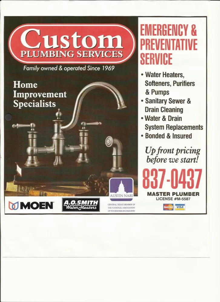 Slide of Custom Plumbing Services