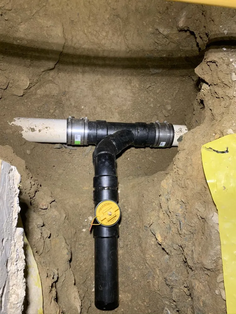 Slide of CW plumbing