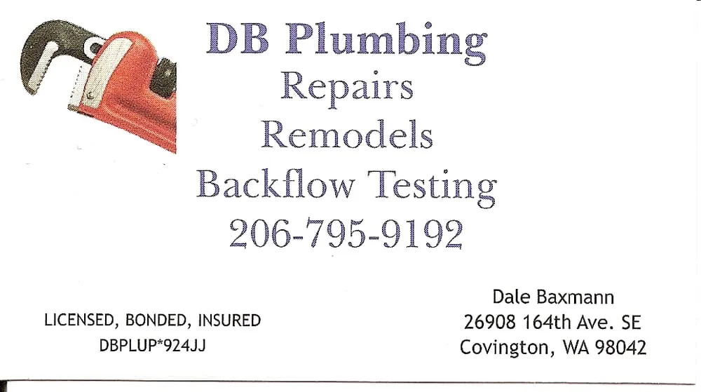 Slide of D B Plumbing