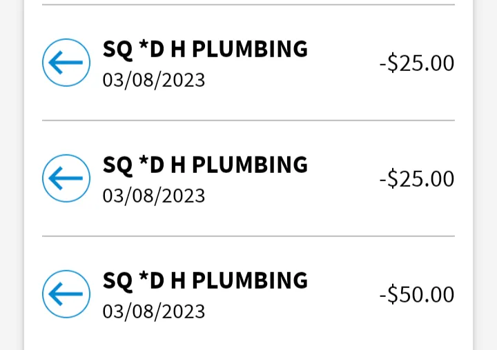 Slide of D H Plumbing