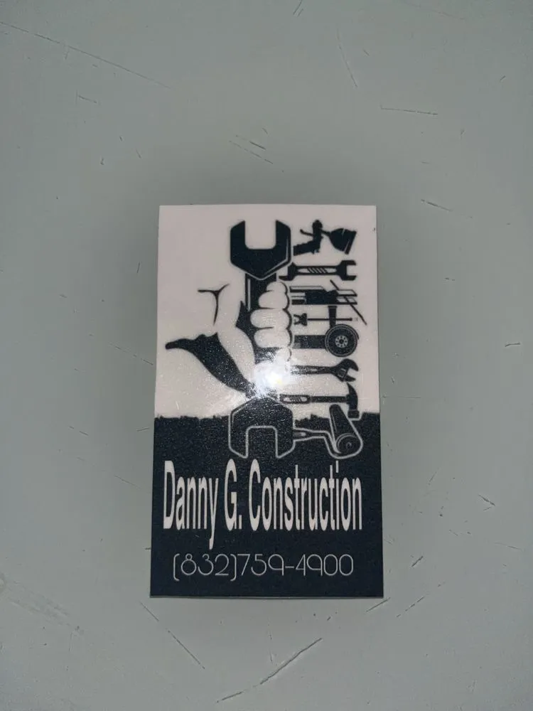Slide of Danny G. Construction