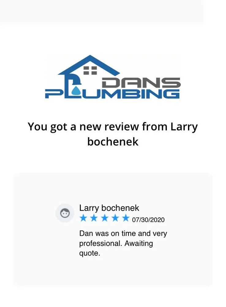 Slide of Dans Plumbing