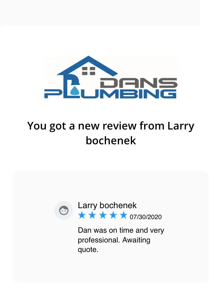 Slide of Dans Plumbing