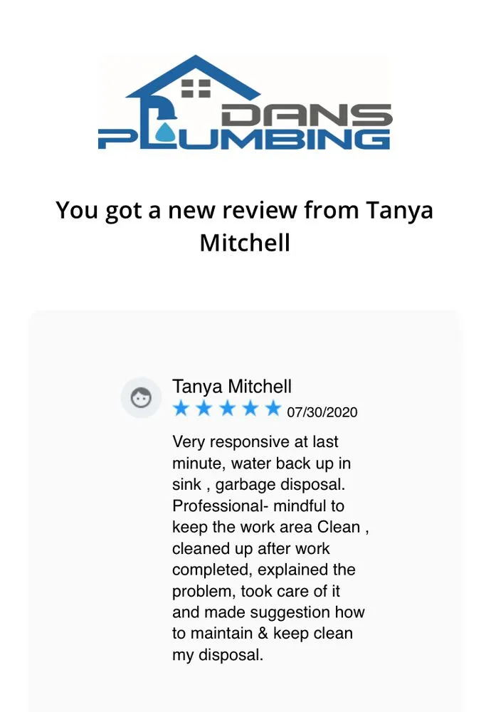 Slide of Dans Plumbing