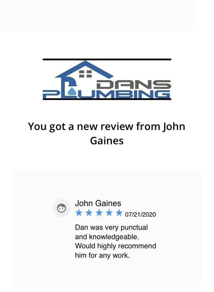 Slide of Dans Plumbing