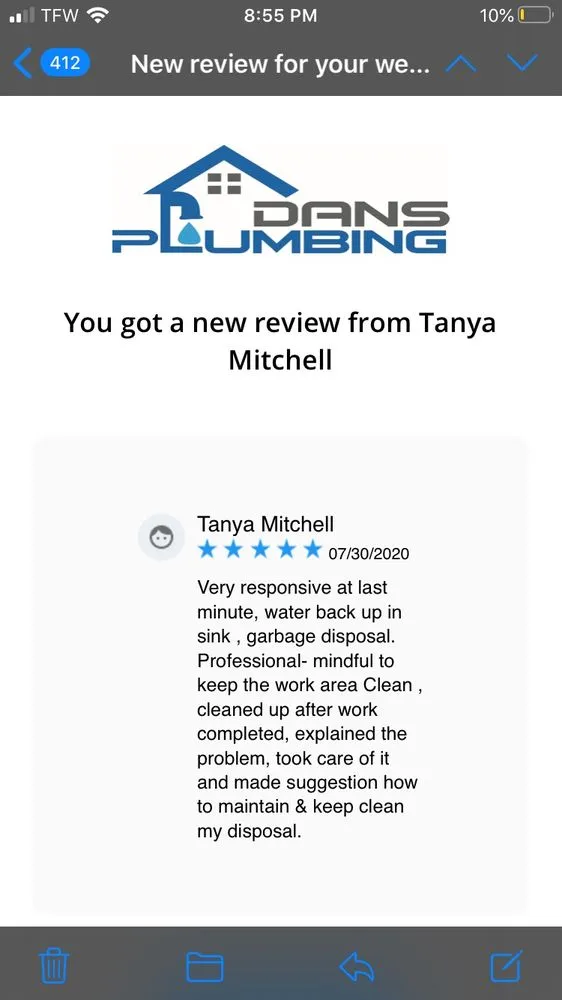 Slide of Dans Plumbing