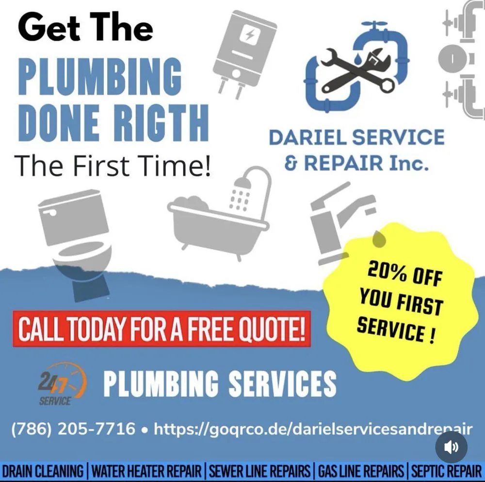 Professional plumbing repair in Miami, FL by Dariel Service and Repair