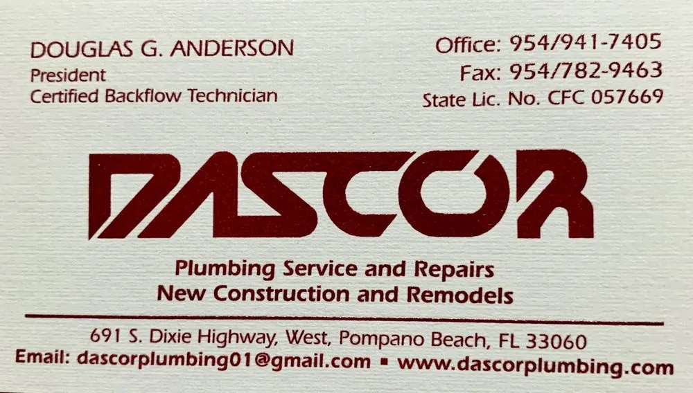 Slide of Dascor Plumbing