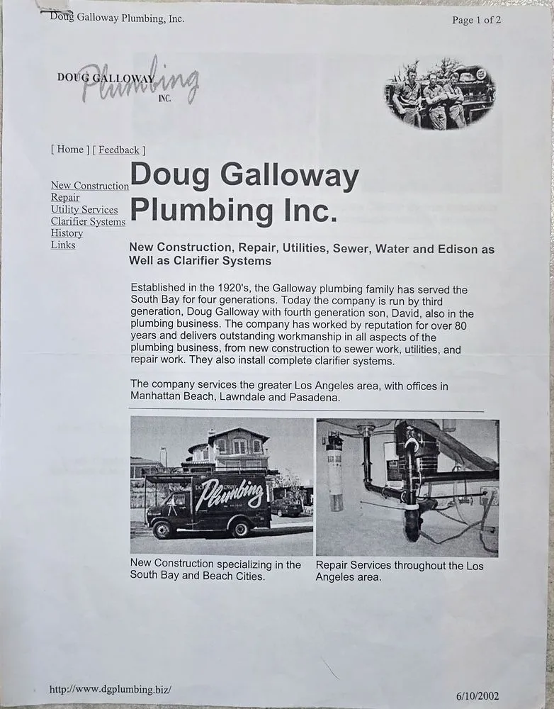 Slide of Dave Galloway Plumbing